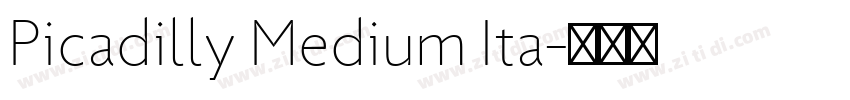 Picadilly Medium Ita字体转换